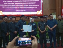 Paripurna DPRD Berikan Rekomendasi LKPJ Bupati Musi Rawas 2024