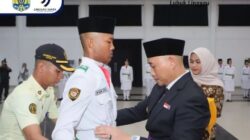 Wali Kota Lubuk Linggau Kukuhkan 76 Anggota Paskibraka untuk HUT RI ke-80