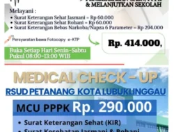 Cukup Signifikan Perbedaan Tarif Layanan Medical Check-Up di RSUD Lubuklinggau