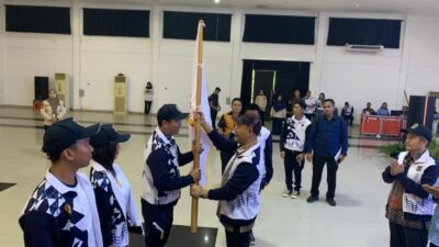 Yoppy Karim Lepas Kontingen Atlet untuk Porprov Sumsel XV 