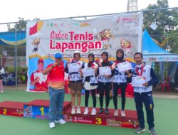 Tenis Lapangan Linggau Sumbang Perunggu
