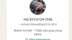 Beredar Pesan WhatsAap Mengatasnamakan Kasi Intel Kejari Lubuklinggau Untuk Menakut-nakuti