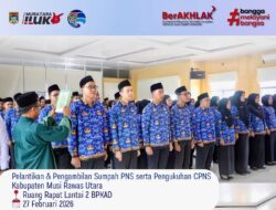 Pelantikan PNS Kabupaten Musi Rawas Utara dan Pengukuhan CPNS Muratara 2026