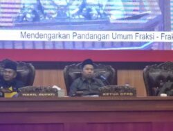 Paripurna DPRD Musi Rawas Pandangan Fraksi Terhadap Raperda